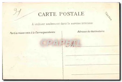 Yerres (S.-et-O.) — O Castelo, Praça e Fonte do Taillis — M. Mulard, editor, n°121 — Verso