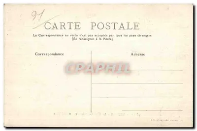 YERRES — O Castelo da Grange-du-Milieu — M. Mulard, editor, Yerres — Verso