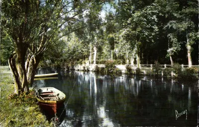 Bilhete postal semimoderno Yerres sombreada