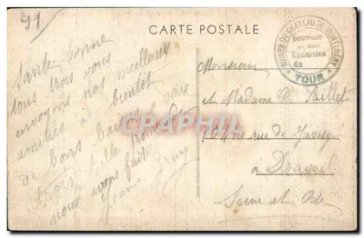 Montlhéry (S.-et-O.) — Odbudowany zamek-fort rekonstruowany przez Roddiggiero, malarza, w 1897 roku — Rewers
