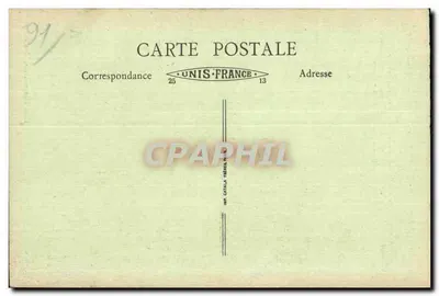 Montlhéry (S.-et-O.) - Torre y conjunto de las ruinas del castillo — Antiguo donjon del castillo, fortificado en 999 por Thibault-Filoupes, demolido en 1591 — Reverso