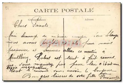Montlhéry — La gran Torre, la muralla y la Torre Noroeste — M.V. — Reverso
