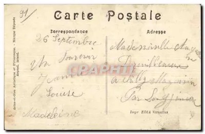 Montlhéry — Wieża Wieży Wewnętrznego — Kolekcja Paul Allorge, seria C a 12 — Rewers