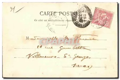 MILLY - A Roche feuilletée — cliché Paul Baudin — Livraria Vve Hamelin, Milly (S.-et-O.) — Verso