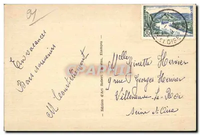 MAISSE (S.-et-O.) — Les Roches — Wydawnictwo Sztuki Robert Banneau, Étampes — Rewers