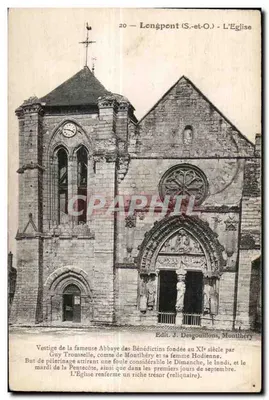 Longpont (S.-et-O.) - A Igreja — Vestígios da abadia fundada no século XI por Guy Trousselle, conde de Montlhéry