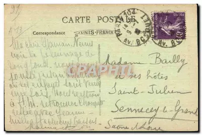 Longpont (S.-et-O.) - A Igreja — Vestígios da abadia fundada no século XI por Guy Trousselle, conde de Montlhéry — Verso