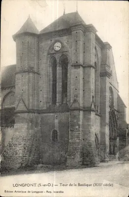 LONGPONT (S.-et-O.) — Torre da Basílica (século XIII) — Edição Artística de Longpont