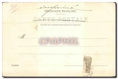 Longjumeau — Facciata principale del municipio e monumento del compositore Adolphe Adam — Editore P. S. a D. Brika, n° 173 — Verso