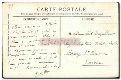 Hôtel de Ville i Postillon de Longjumeau — Zbiór Réchaux - 90, Gde. Rue — Rewers