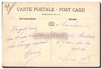 Longjumeau — O Postilhão — Coleção Bouthiler — Verso