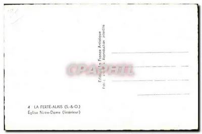 Igreja de Nossa Senhora — Interior — Edições La Ferté-Alais (S.&O.) — Verso