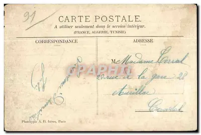 Juvisy (S. et O.) - Passerelle sul fiume Orge — A. Marquignon, editore, Juvisy — Verso