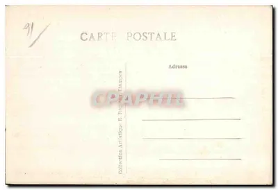 La Tour de Guinette — Étampes — Colección Artística E. Romain — Reverso