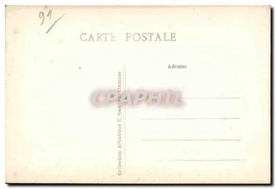 Étampes — Iglesia de San Martín y su campanario separado — Colección Artística E. Ramon, Étampes — Reverso