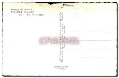 Les Portereaux — Étampes (S.-et-O.) — Éditions d'Art Raymon — Verso
