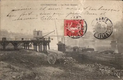 Courbevoie — O Ponte Bineau — editor J. D. Paris