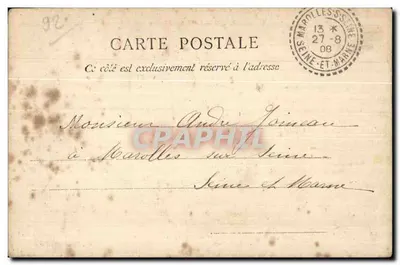 Courbevoie — O Ponte Bineau — editor J. D. Paris — Verso
