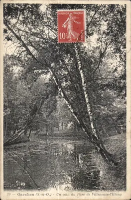 Garches (S.-et-O.) — Um canto do Parc de Villeneuve-l'Étang — editor desconhecido, n° 19