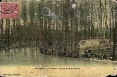 Montgerson — L'Yerres, vista do Ponte de Senlis — Maison Pagny, em Montgerson