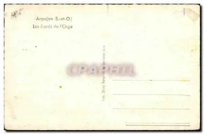 Brzegi Orgi — Arpajon (S.-et-O.) — Wyd. Silvy — Rewers
