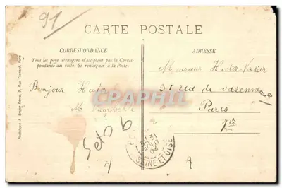 Boutigny (S.-et-O.) — Kasteel van Bélèbat — Les Tourèlles — Jeulin, drogisterij-nieuweûtes. — Achterkant