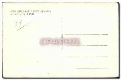Verrières-le-Buisson — Jezioro, Mały Port — Combière de Mâcon — Rewers