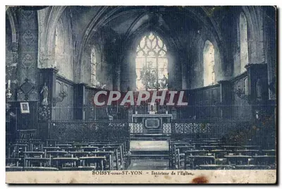 Boissy-sous-Yon — Interior da Igreja — editor não identificado