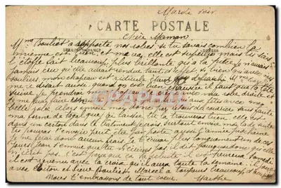 Athis Mons - A Igreja de Athis Val - Bilhete postal antigo — Verso