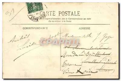 Ballancourt (S.-et-O.) — O Castelo de Grand-Saussaye — editor: Sallion & Cie — Verso