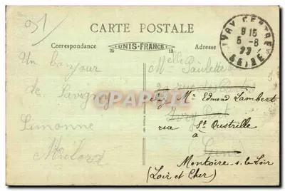 Épinay-sur-Orge (S.-et-O.) — Sillery — O Castelo — Edição da Orge, G. Vaurs, Savigny — Reprod. interd. — n°30 — Verso
