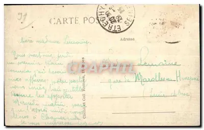 Chamarande - O Castelo - Bilhete postal antigo — Verso