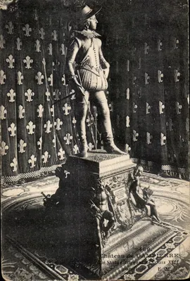 Estátua de prata de Luís XIII — Castelo de Dampierre — E.M. n°2469
