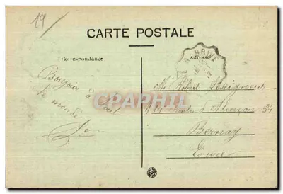 Tulle — Vista Geral, Quartel da Botte — Ed. J. Dambour — Verso