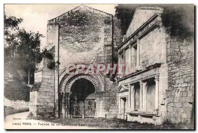 Lithourès — Henry Dillier, Pons — Facha da capela Saint-Gilles