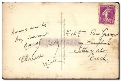 Pontaillac - A Ponta de Vaux - Bilhete postal antigo — Verso