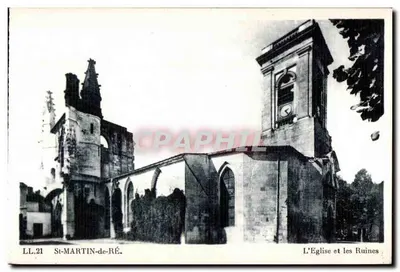 St-MARTIN-de-RÉ — A Igreja e os Ruínas — LL.21