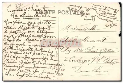 Tonnay-Charente — Rue Generaal Kilmaine — Pap. Lancement-Martineau — Achterkant