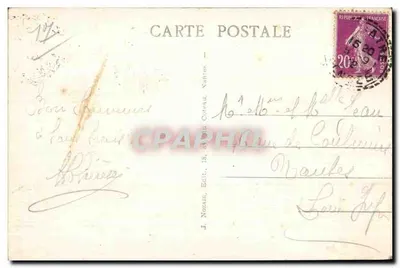 Barbatre — Ogólny widok z szczytu Dzikich Piaszczystych — J. Nozaïs, wydawca, nr 202 — Rewers