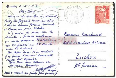 Pontaillac — Lembrança de Pontaillac — Editor não visível — Verso