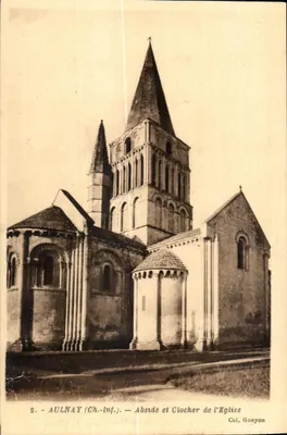 Aulnay (Ch.-Inf.) — Abside e Torre da Igreja — Coleção Gouyon