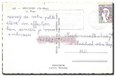 De Plage aan Meschers-sur-Gironde — uitgever Gaby, n°298 — Achterkant