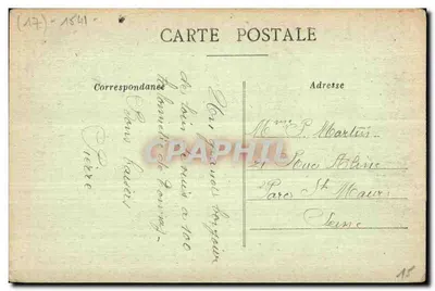 Mirambeau — O Castelo (lado Sul) — Edição Maïs — Verso