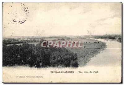 TONNAY-CHARENTE — Vista tirada do Ponte — Cl. Galeries Parisiennes, Rochefort