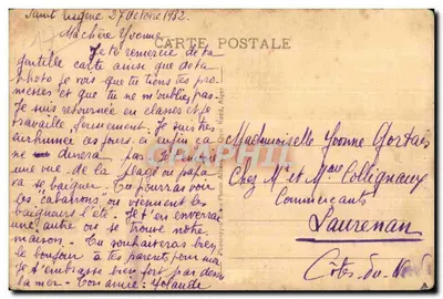 Uitzicht op de Cabanons in Alger — Collectie Écolle - Foto Albert — Achterkant