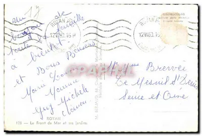 Royan - Front nad morzem i jego ogrody — M. Berjaud, Royan — Rewers