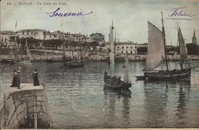 Royan : Un Coin du Port — Souvenir — Collection Victor Bittigh, n°18