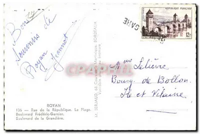 Royan — widok plaży i ulic — wydawnictwo Tita — Rewers