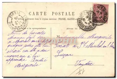 Royan-les-Bains — Pontaillac — wydawca nieznany, numer serii nie widoczny — Rewers