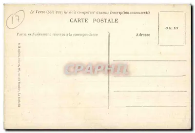 Port w Royan — widok portu z łodziami i kranem — wydawca It. B. Argenta, La Rochelle, nr 6797 — Rewers